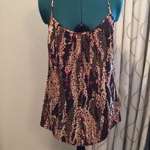 CAbi print tank top cami size M